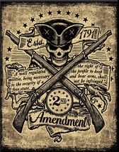 2nd Amendment Minute Man Firearms America Eagle Gun Wall Décor Metal Tin Sign - £17.40 GBP