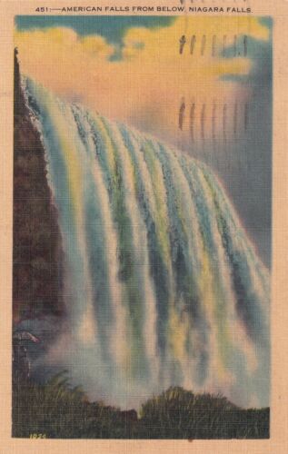 Primary image for American Falls from Below Niagara Falls New York NY 1941 to Parsons Postcard C58