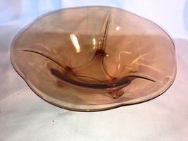Amber Fostoria Fairfax Centerpiece Bowl Depression Glass Mint - £23.58 GBP