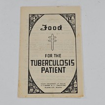 Vintage Food For The Tuberculosis Patient Pamphlet Oklahoma Department O... - $19.99