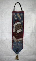 Christmas Boyds Bears Holiday Pageant Bell Pull Hanging Tapestry 10&quot; - $17.62 CAD