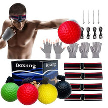 KANGHUANG Boxing Reflex Ball Headband Set for MMA Boxing Kickboxing Trai... - $61.19