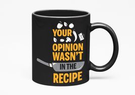 Your Opinion Wasn&#39;t In The Recipe Funny Sarcastic Cooking Quotes With Frying Pan - £17.36 GBP+