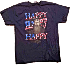 Duck Dynasty Men&#39;s T-Shirt Happy 100% Cotton Large Brand New Free Ship - $11.08