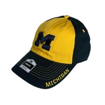 Fan Favorite University of Michigan Blue Relaxed Cleanup Adjustable Strapback Bl - £16.98 GBP