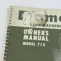 OEM Domestic Model 712 Sewing Machine Owners Instruction Manual - ORIGIN... - $17.81