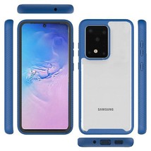 For Samsung S20 Plus 6.7&quot; Shockproof Heavy Duty Bumper Case CLEAR/BLUE - £4.67 GBP