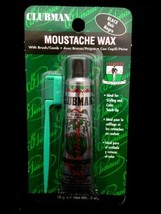 Clubman Pinaud Moustache Wax With BRUSH/COMB Ideal For Styling Touch Up Black - £3.98 GBP