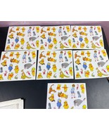 Vintage Winnie The Pooh &amp; Piglet Eeyore Tigger Stickers 7 Sheets 140 Sti... - $9.90