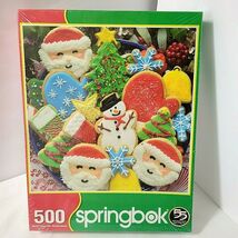 NEW SEALED Springbok Sugar Cookies &amp; Christmas Puzzle 500 pc Holiday Baking - $35.14