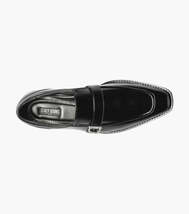 Stacy Adams Kester Moc Toe Ornament Slip On Shoes Black 20195-001 image 5