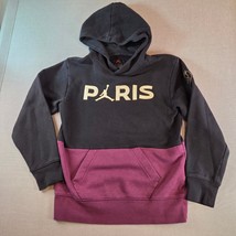 Jordan PSG Paris Saint-Germain Youth Hoodie 12-13Y Black Purple - €22,24 EUR