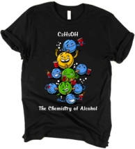 Chemistry Alcohol Molecule Science Party Funny Unisex T-Shirt - £22.25 GBP