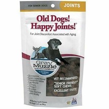 NEW Gray Muzzle Old Dogs! Happy Joints! for Senior Dog Mobility 90 Soft Chews - $15.52