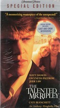 TALENTED MR. RIPLEY (vhs) *NEW* how far would you go to be someone else?  OOP - £5.10 GBP