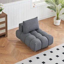 Gray Teddy Sofa: Cozy Apartment Living Room - $211.99
