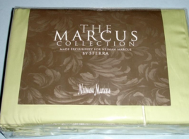 Sferra Marcus Cal King 4 PC. Sheet Set Solid Green Pima Cotton Sateen 40... - £150.05 GBP