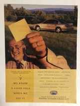 Vintage Chevy Malibu 1990s Print Ad Advertisement PA4 - £5.43 GBP