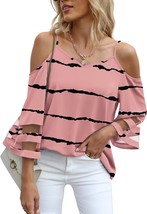 Mesh Panel 3/4 Bell Sleeve top - $50.39