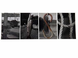 Fish Hook Net Photograph Word Letter Art Four 4 X 6 IN Loose Professional Photos - £15.68 GBP