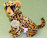 12&quot; SOUTH AFRICAN LEOPARD Realistic Plush BUNJY TOYS Stuffed Animal NOS ... - $16.20