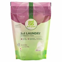 Grab Green Natural 3 in 1 Laundry Detergent Pods, Lavender + Vanilla-With Ess... - £16.26 GBP