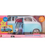 BARBIE Volkswagen MICROBUS Vehicle SUV VAN (AQUA) w Working HORN & SLIDING DOOR  - $1,054.68 CAD