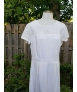New York &amp; Company White Peek A Boo Lace Dress Size Large - £31.88 GBP