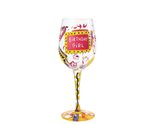 Designs by Lolita Queen For a Day Hand-painted Artisan Wine Glass, 15 oz. - £10.11 GBP+