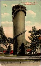 Des Moines Iowa(IA) Center Street Water Tower DB UNP 1907-1915 Antique Postcard - £5.98 GBP