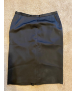 NEW BCBG MaxAzria Skirt Size 4 Black Ruffled Straight Knee Length - £22.34 GBP