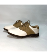 FootJoy Greenjoy 48727 Women&#39;s Golf Shoes White/Beige Leather Size 7 M U... - £19.68 GBP