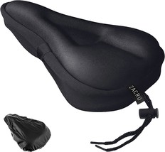 Bike Seat Cushion By Zacro - Gel Padded Bike Seat Cover For Men Women Comfort, - £30.40 GBP