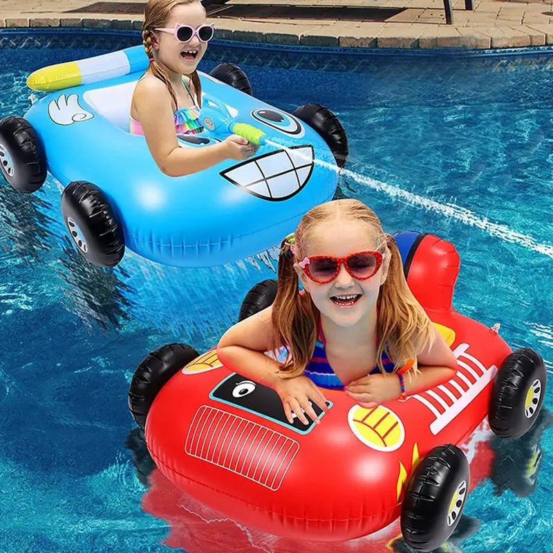 Baby Pool Float Boat Cartoon Float Seat Swimming Car Boat Inflatable Toys - £32.58 GBP+