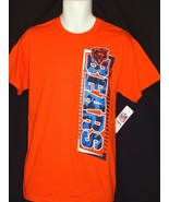 Chicago Bears T Shirt Men&#39;s Medium Orange Logo NFL Football NEW Short Sl... - £13.17 GBP