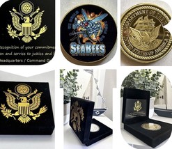 US Navy Seabees Challenge Coin &quot;Constuimus Batuimimus&quot; We Build-We Fight USA - £21.57 GBP