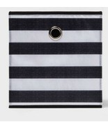 Room Essentials™ ~ 11&quot; Storage Bin Polyester Cube ~ Black &amp; White Stripe... - $22.44
