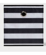 Room Essentials™ ~ 11&quot; Storage Bin Polyester Cube ~ Black &amp; White Stripe... - £17.55 GBP