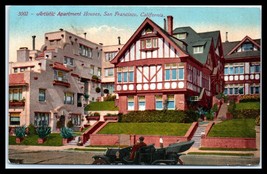 CALIFORNIA Postcard - San Francisco, Artistic Apartment Houses F20 - £5.41 GBP