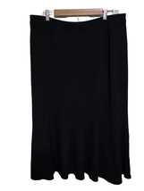 Eileen Fisher Mermaid Maxi Skirt Womens Size XL Black Wool Blend Pull On... - $45.99