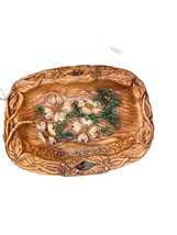 Vintage The Ozarks Souvenir Serving Platter Bowl Dogwood Flowers Plastic... - $20.00