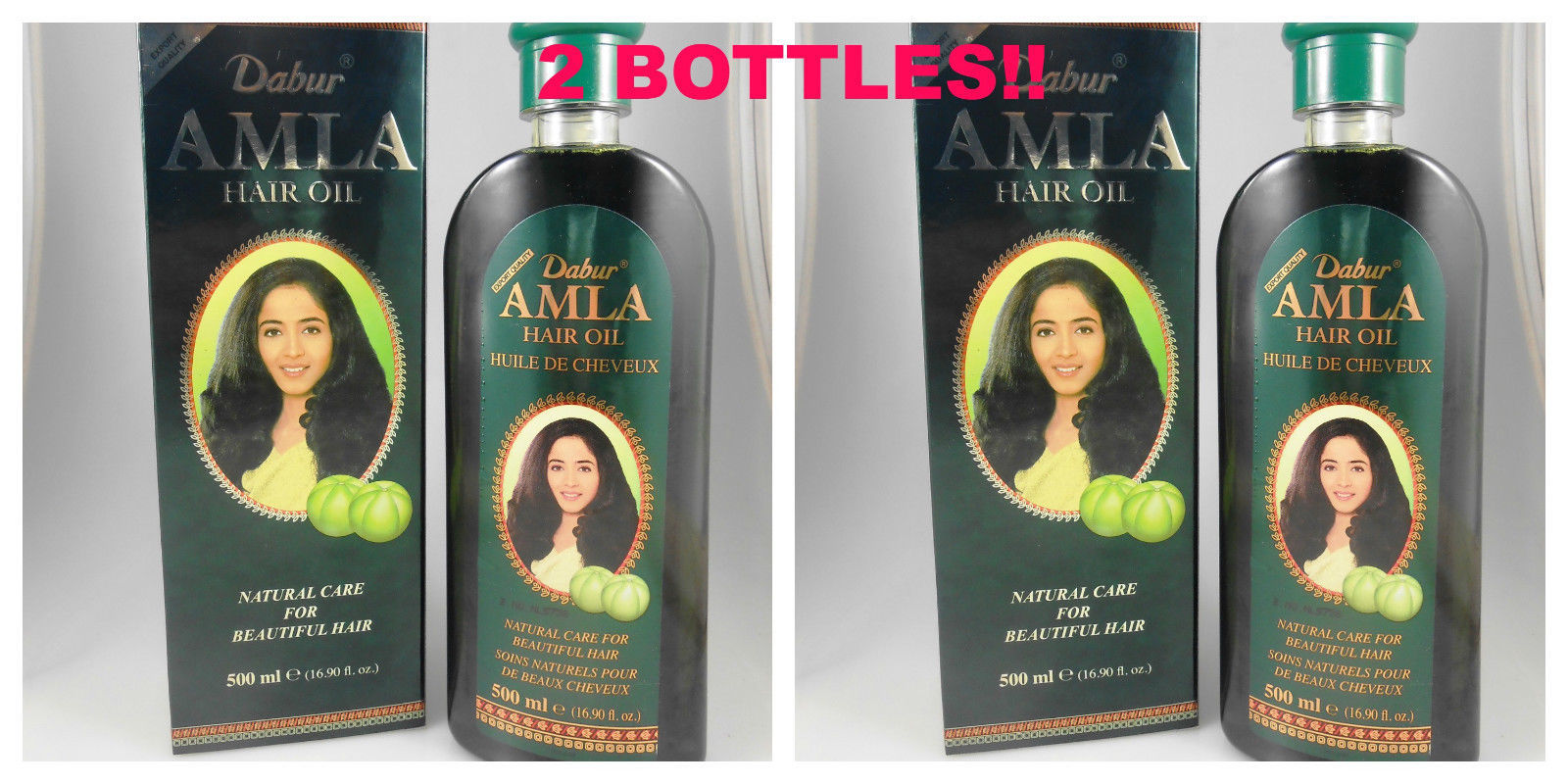 2 Bottles Dabur Original Amla Hair Oil 500ml Gossberry Oil - $21.50