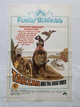 Tarzan and the Great River, 1974 Vintage original one sheet movie poster, Act... - £39.51 GBP