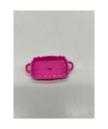 Pink Flower Serving Tray Miniature Dollhouse Furniture Replacement Barbie? - £3.89 GBP