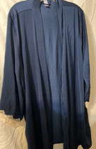 Secret treasures satin robe Black size Clean (16-18) SEXY Lacey SleevE NO TIE - £13.27 GBP
