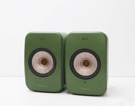 KEF LSX II Wireless Bookshelf Speakers SP4041JC - Olive Green (Pair) image 2