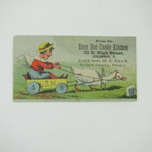 Victorian Trade Card Busy Bee Candy Kitchen Columbus Ohio Robert Candy Goose - $21.99