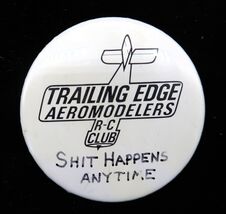 VTG Radio-Controlled (R-C) Aircraft Club Trailing Edge Aeromodelers Pin ... - $10.00
