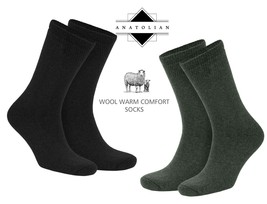 Men&#39;s Merino Wool Blend Warm Lightweight Urban Dress Socks 2 Pair Pack - £11.78 GBP