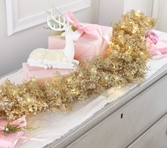 Simply Stunning 5&#39; Babys Breath Garland by Janine Graff in Gold - £61.87 GBP